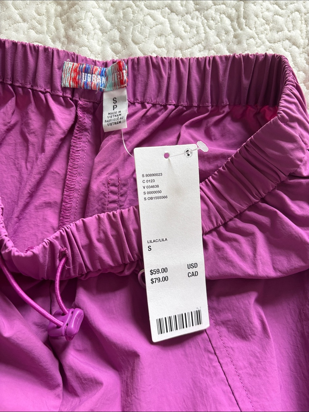 Urban Outfitters Purple Small Cargo Jogger Trousers - Picture 2 of 10